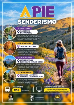 El programa municipal de senderismo 'A Pie' ofrece cuatro rutas entre octubre y diciembre