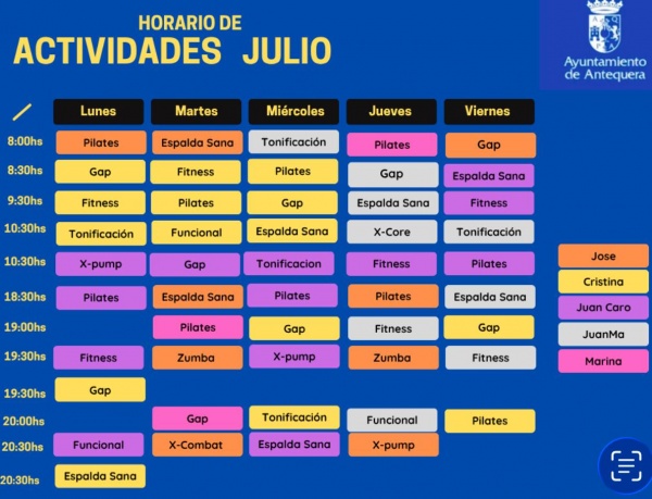 Actividades mes de Julio