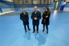 Encara su recta final el proyecto de instalación de un nuevo pavimento para la pista del Pabellón Municipal Agustín Rodríguez de Antequera