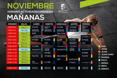 Actividades mes de Noviembre (Horario Mañana)