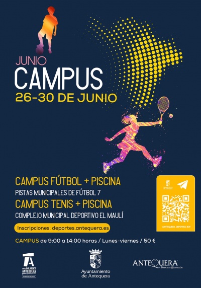 El Área de Deportes organiza dos campus deportivos de tenis y fútb