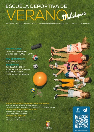 El Área de Deportes promoverá en el mes de julio dos escuelas depo