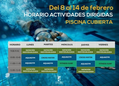 NUEVOS HORARIOS SEMANA DEL 08 AL 14 DE FEBRERO