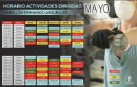 NUEVO HORARIO DE ACTIVIDADES MES MAYO