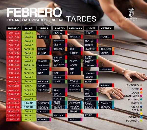 Actividades mes de Febrero Tardes