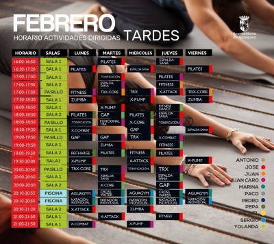 Actividades mes de Febrero Tardes