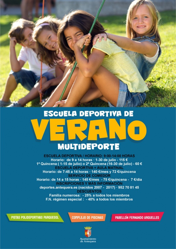 El Área de Deportes promoverá en el mes de julio una escuela depor