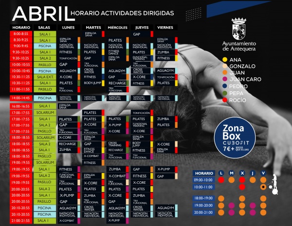 Horario Abril