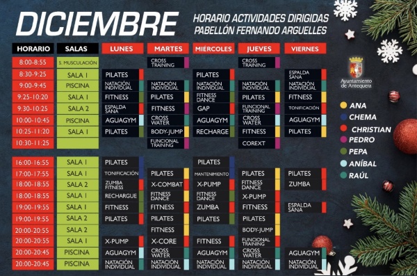Actividades mes de Diciembre