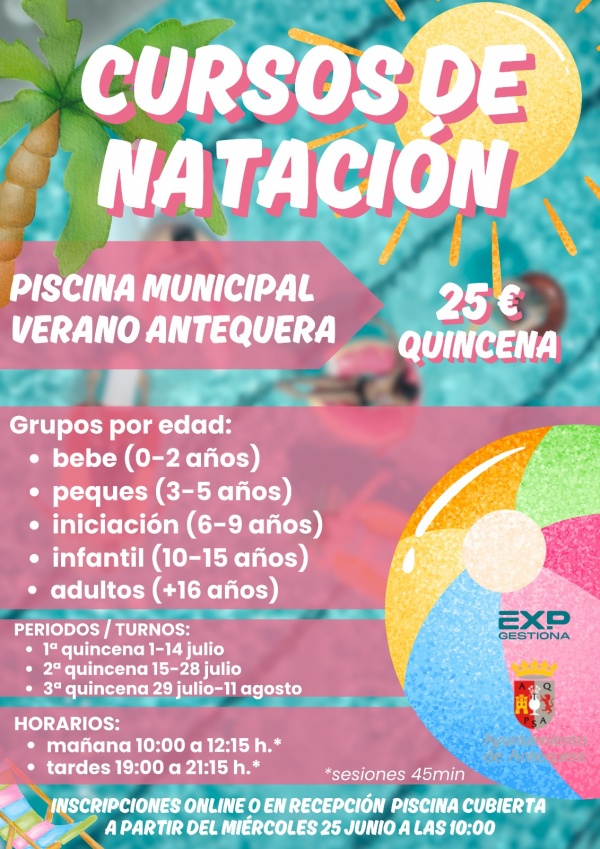 Cursos Natación Verano