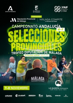 Cinco competiciones andaluzas de pádel reúnen a cerca de un millar de deportistas en Antequera entre octubre y noviembre