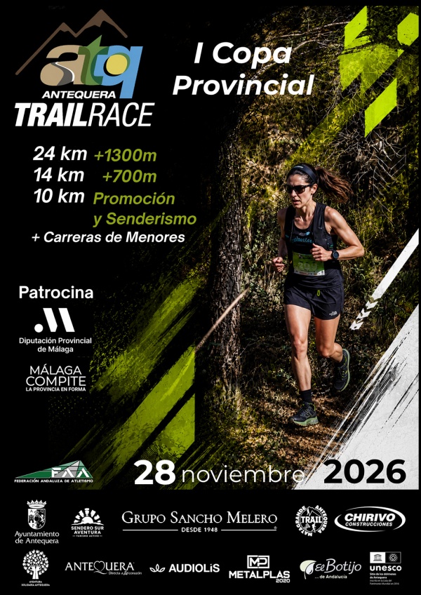 La V Antequera Trail Race se celebrará el 28 de noviembre y abrirá
