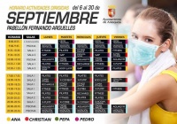 ACTIVIDADES MES DE SEPTIEMBRE