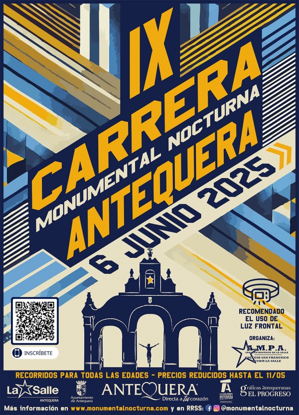 La IX Carrera Monumental Nocturna de Antequera se celebrará el pró